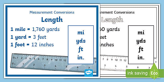 Measurement conversion charts for kids - Posters - Twinkl