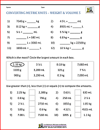 metric measurement conversion worksheet