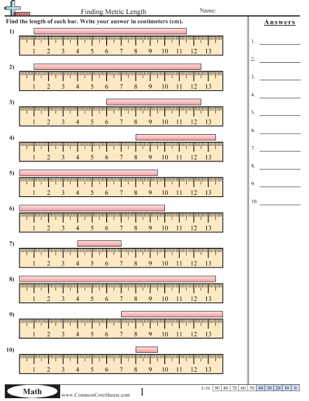 metric measurement practice worksheet