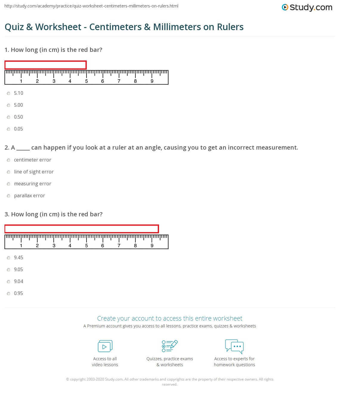 metric ruler worksheet