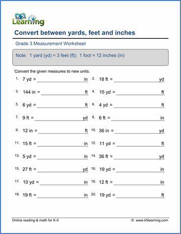 metric worksheet for 3rd grade
