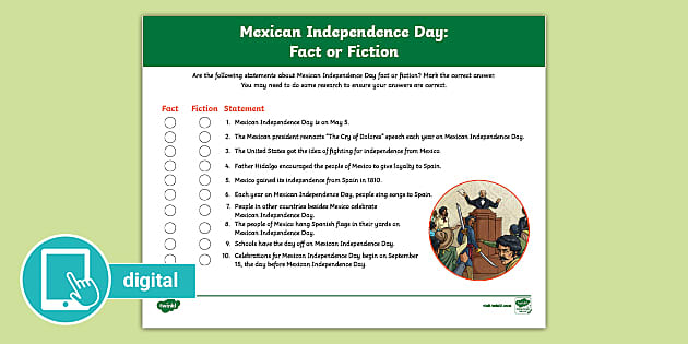 mexican independence day worksheet