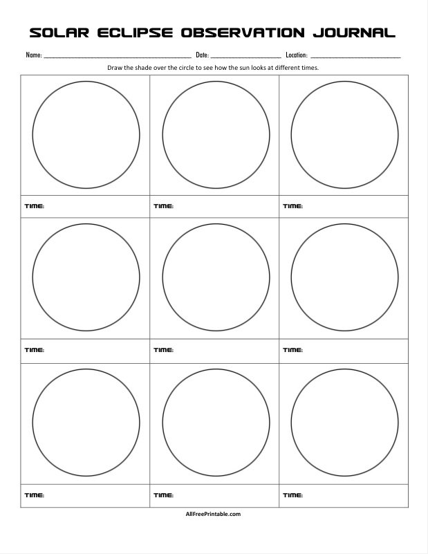 Print Microscope Observation Worksheet – Free Printable