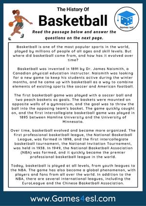 middle school comprehension worksheet