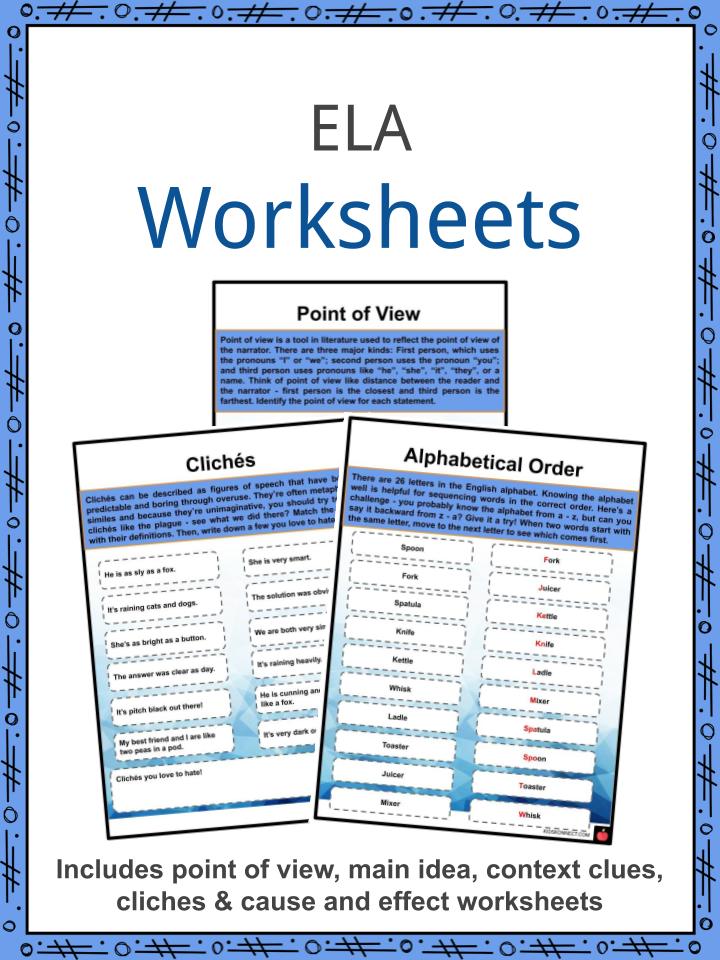 middle school ela worksheet