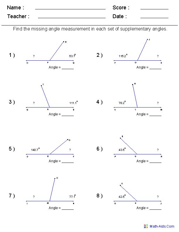 Geometry Worksheets | Geometry Worksheets for Practice and Study ...