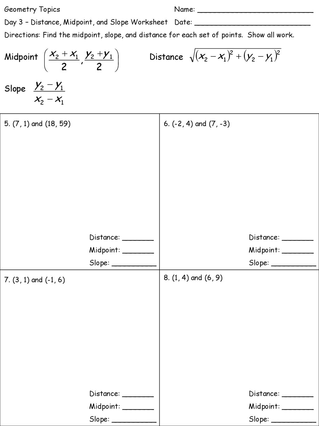 Geometry Topics Name: - ppt download - Worksheets Library