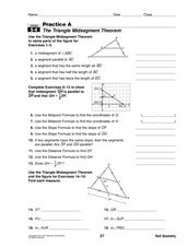 The Triangle Midsegment Theorem Worksheet for 10th Grade | Lesson ...