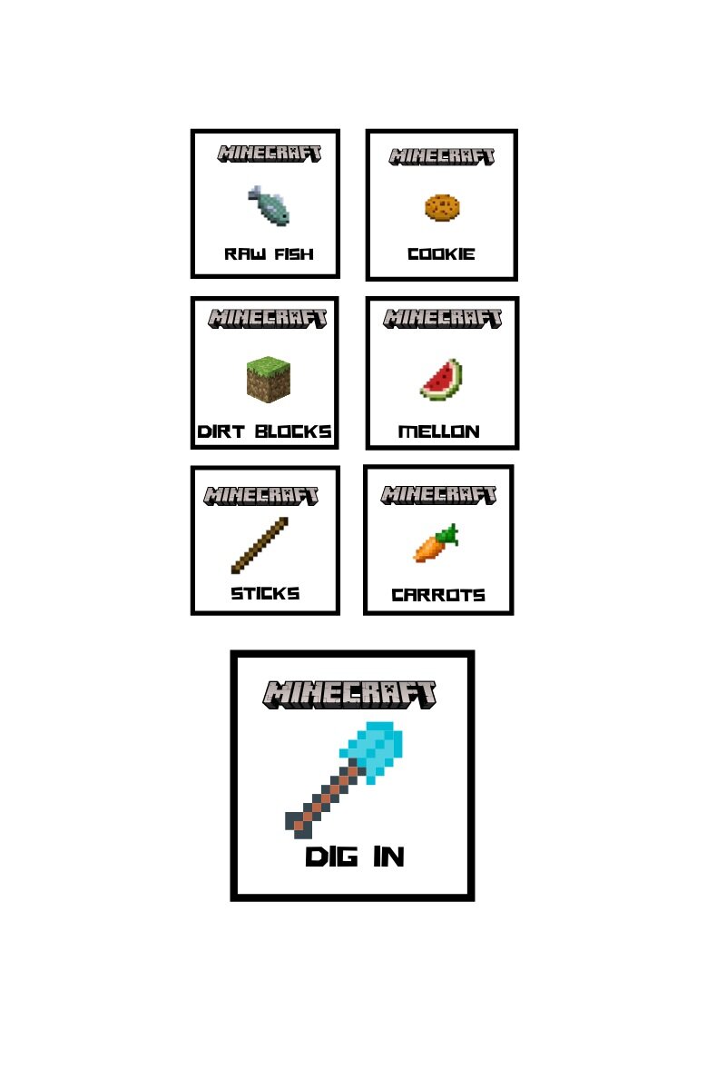 MineCraft Party Planning and Free Printables — Merry + Grace ... - Worksheets Library minecraft-party-planning-and-free-printables-merry-grace-worksheets-library