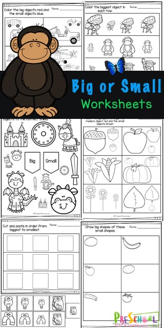 FREE Big and Small Worksheets