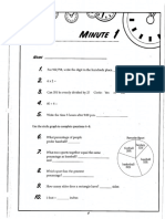 5th Grade Math Minutes 1-50 | PDF