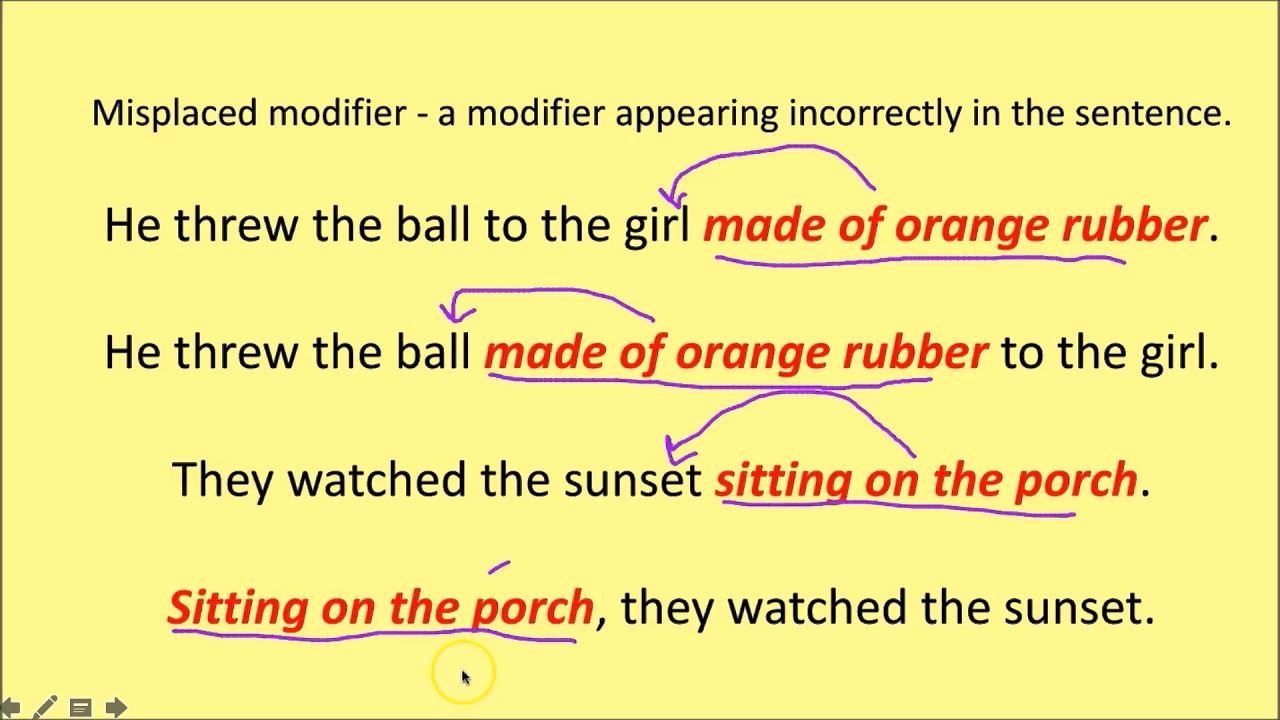Misplaced Modifiers (Words and Phrases) - GrammarFlip