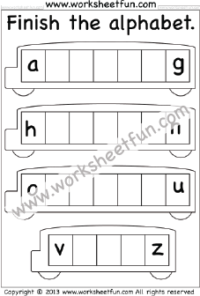 Missing Letters Worksheet / FREE Printable Worksheets - Worksheetfun