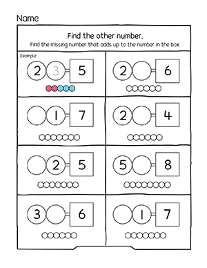 Missing addends L3 | Preschool365