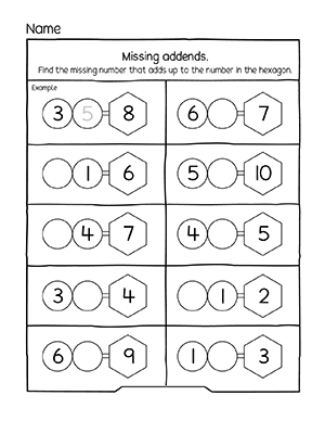 Missing addends L3 | Preschool365