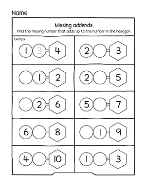 Missing addends L3 | Preschool365