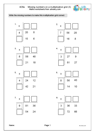Search Results For “multiplication and division missing numbers”