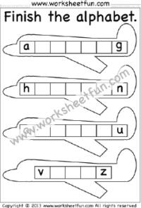 missing letters worksheet for kindergarten