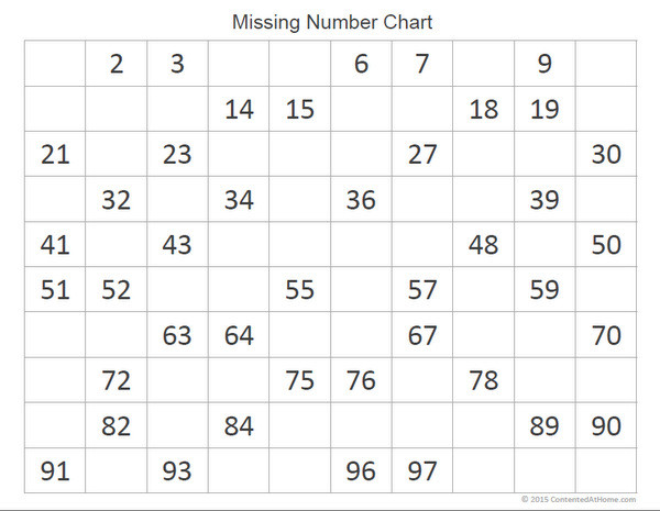 Free Math Printables: Missing Number Worksheets
