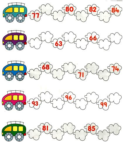 missing numbers math worksheet