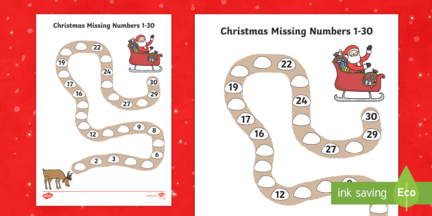 Valentines Day Missing Numbers to 30 | Made By Teachers | Math ...