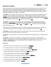 ABIGAIL SAHAI - Copy of Mitosis Coloring - Name: Abigail Sahai ...