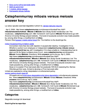 mitosis versus meiosis worksheet answer key