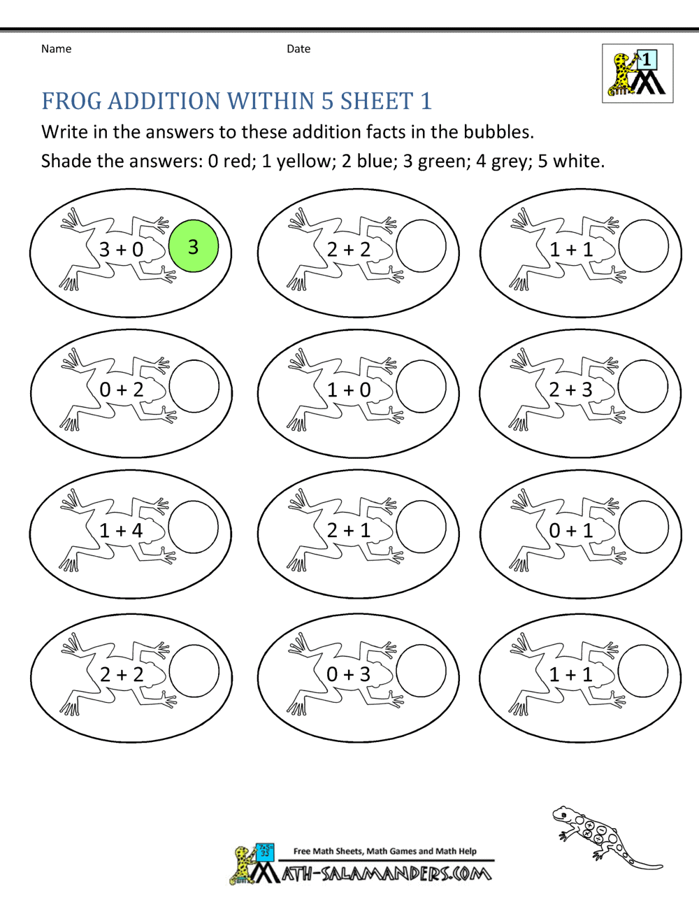 mixed addition and subtraction worksheet for kindergarten