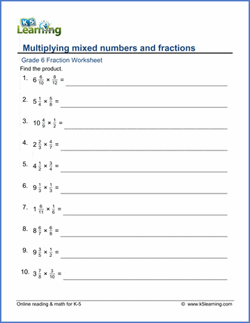 mixed math worksheet