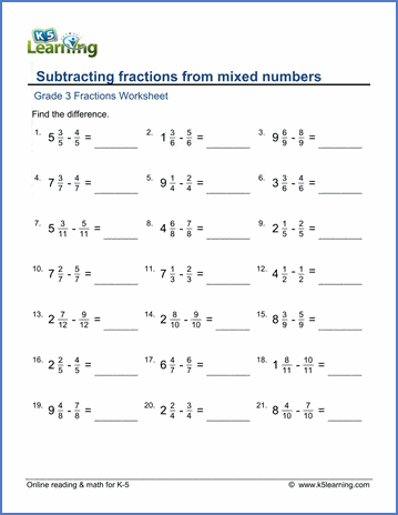 mixed numbers and decimals worksheet