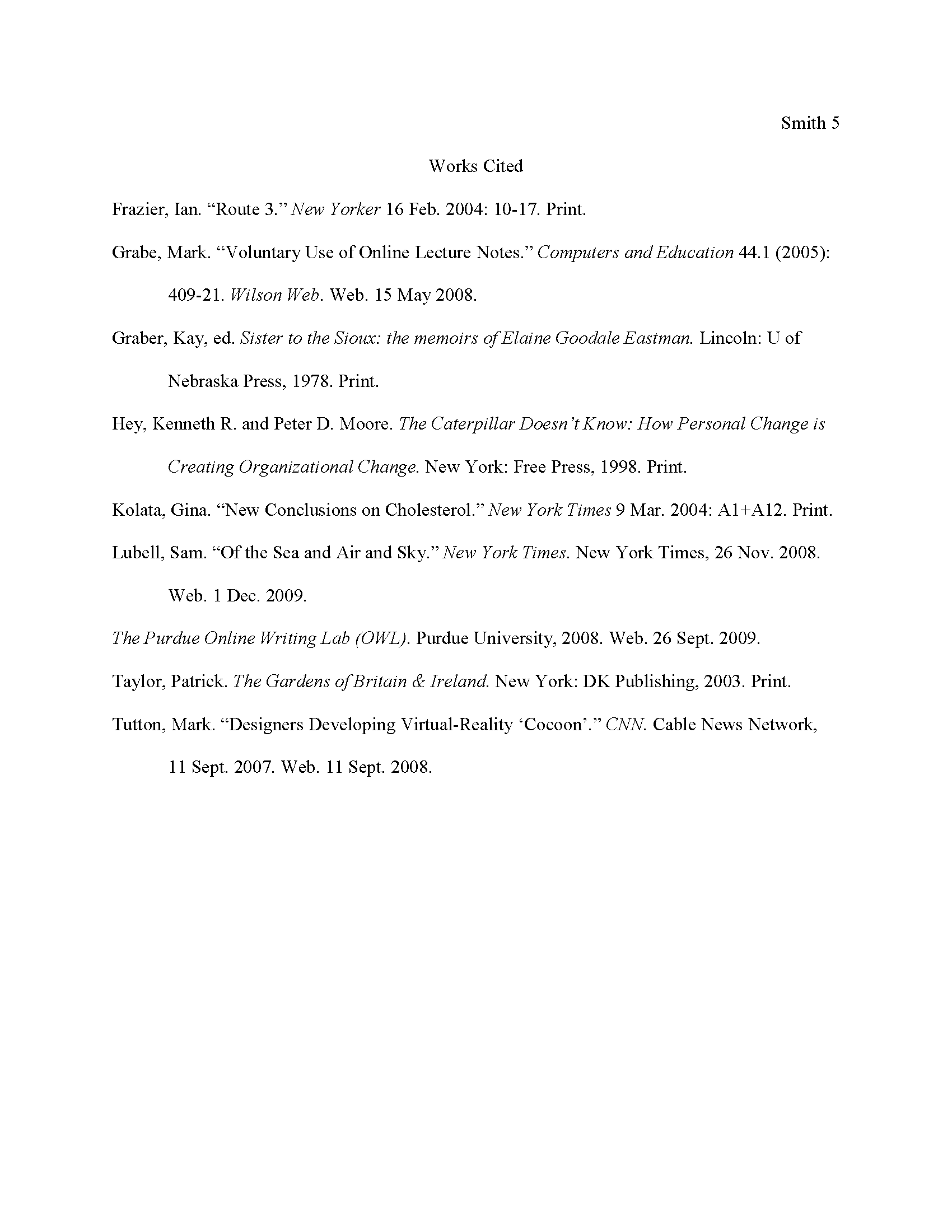 mla works cited practice worksheet