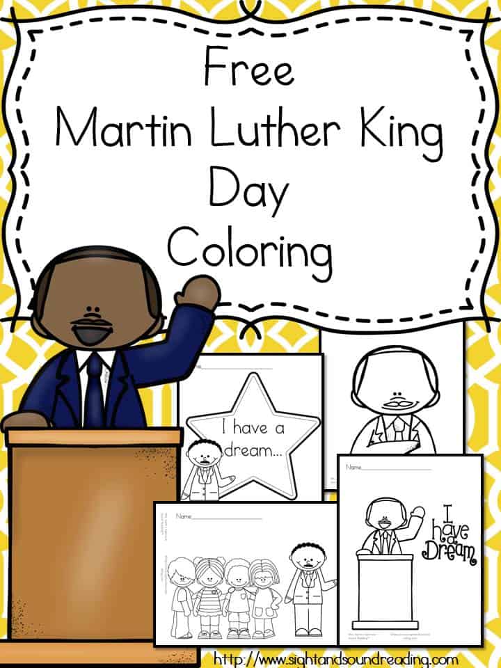 mlk coloring pages for preschoolers