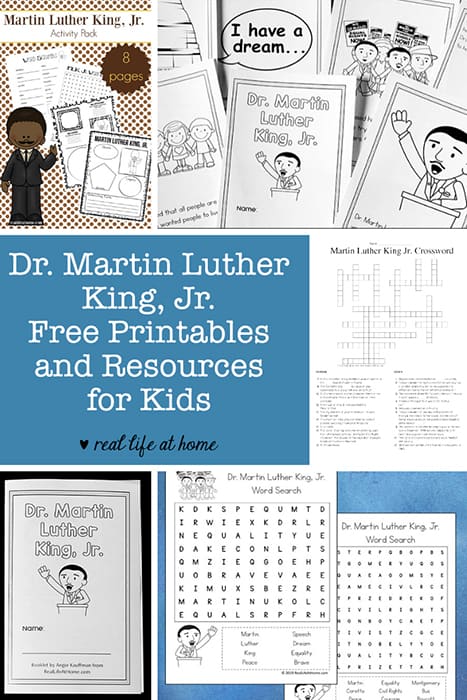 mlk worksheet for 1st grade