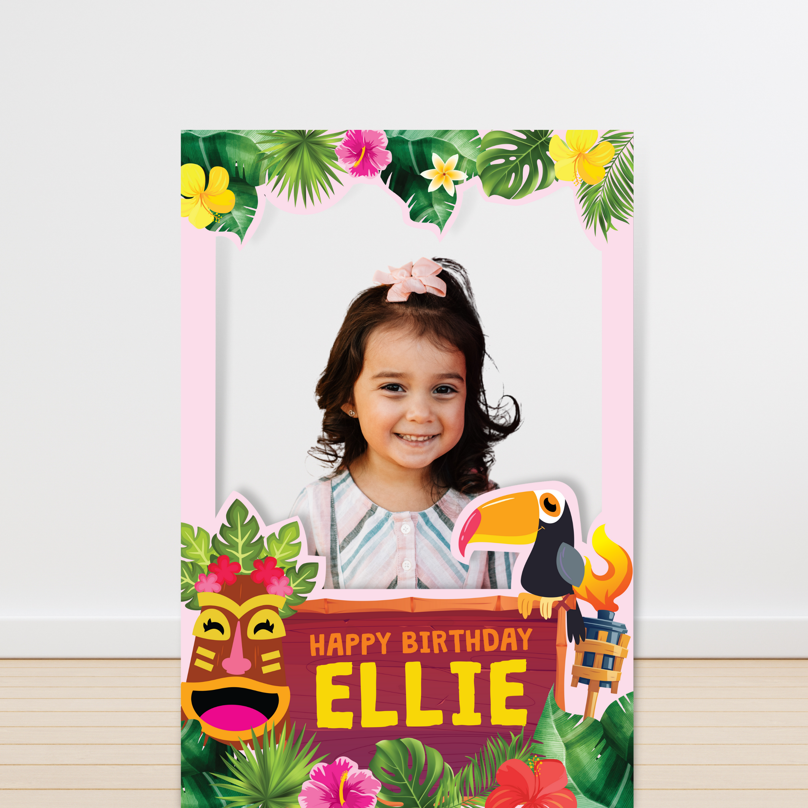 Luau Photo Booth Printable Frame | Pigsy Party - PigsyParty