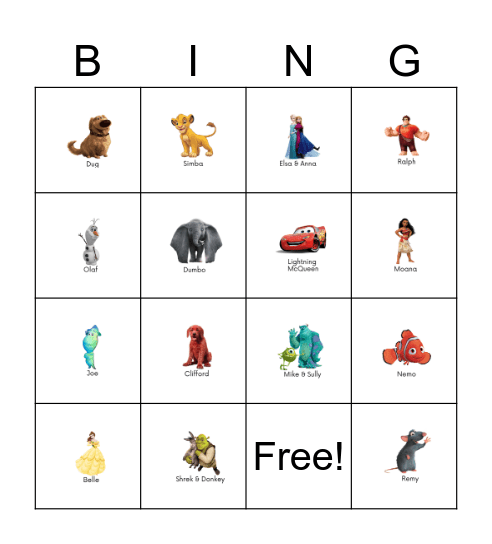 moana printable bingo cards