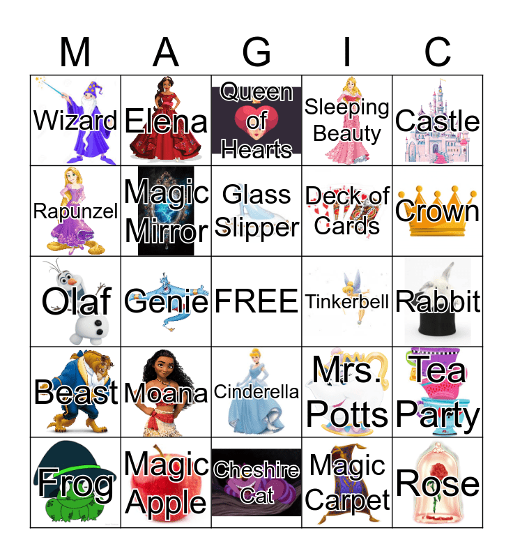 moana printable bingo cards