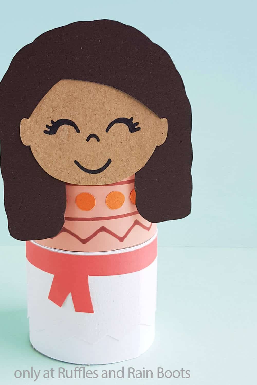 This Moana Paper Roll Doll is the Best Moana Kids Craft!