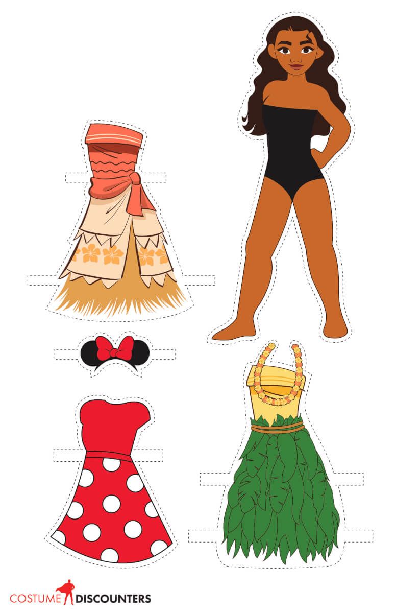moana printable paper dolls
