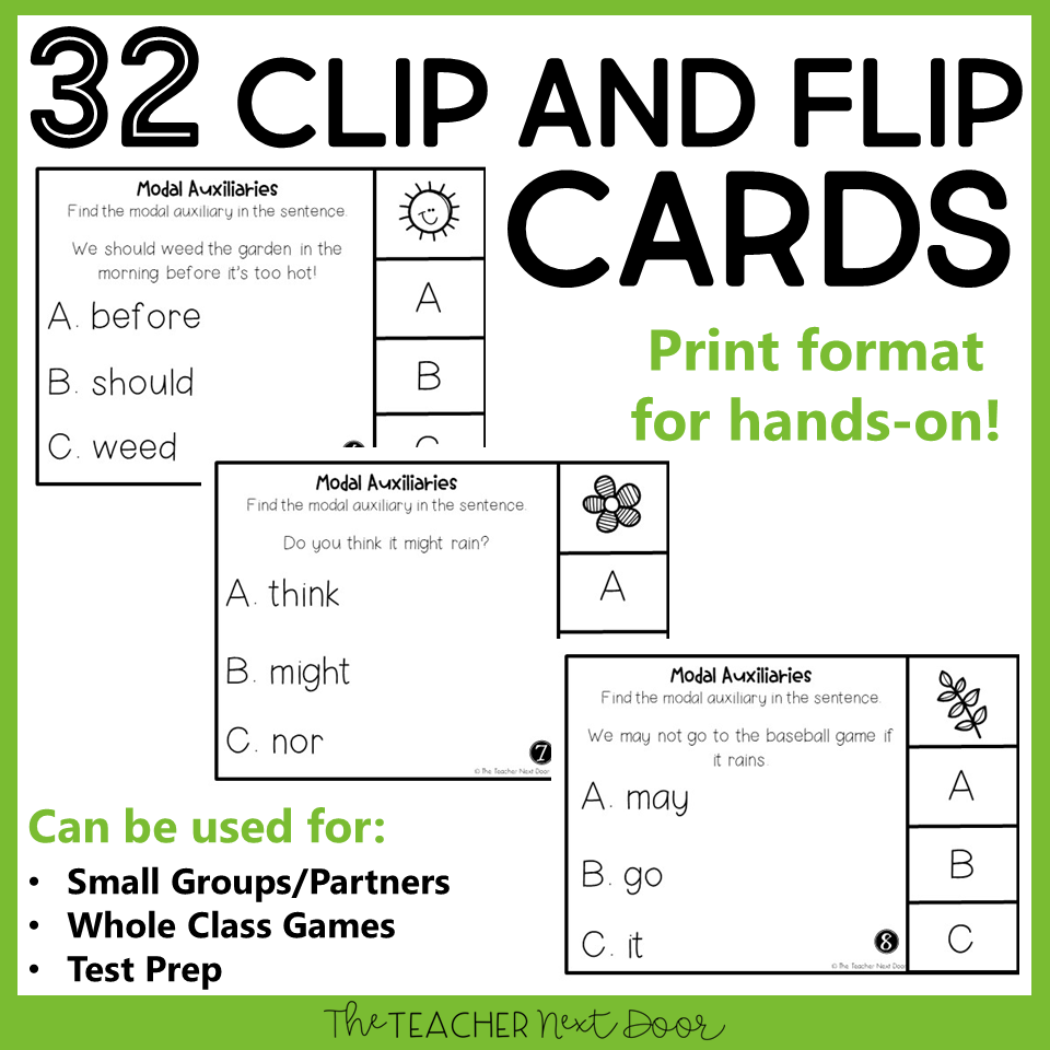 modal auxiliaries worksheet 4th grade
