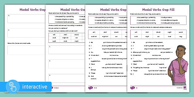 Modal Verb Games | Primary English and EAL Worksheets