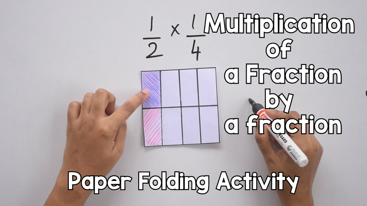 Multiplication of a Fraction by a Fraction Paper Folding Activity
