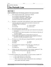 modern chemistry worksheet answers