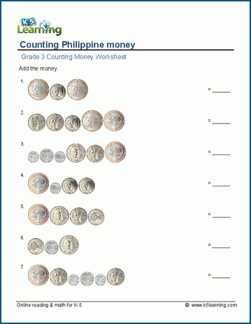Philippine Money Worksheets | Worsheets library