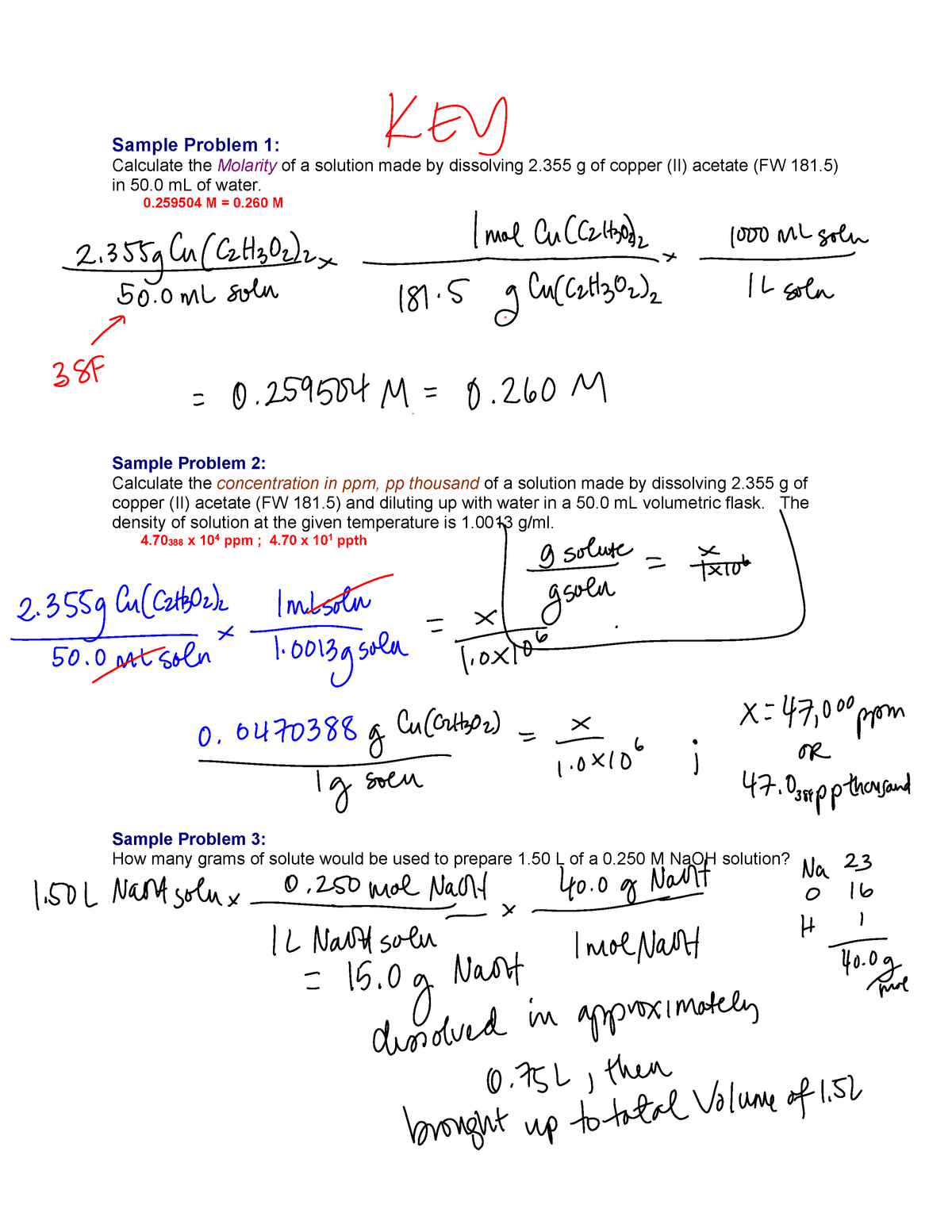 Free molarity practice problems worksheet, Download Free molarity practice problems worksheet