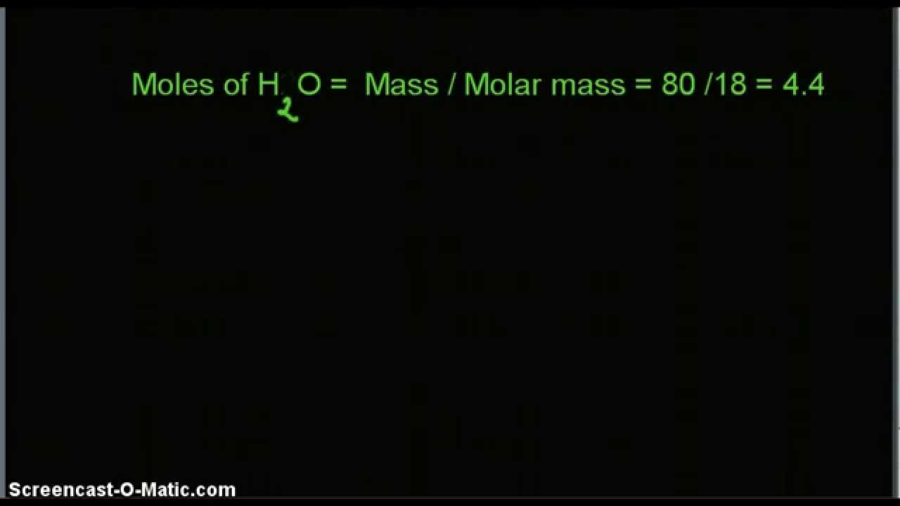 mole fraction worksheet