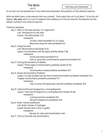 mole to mole stoichiometry worksheet