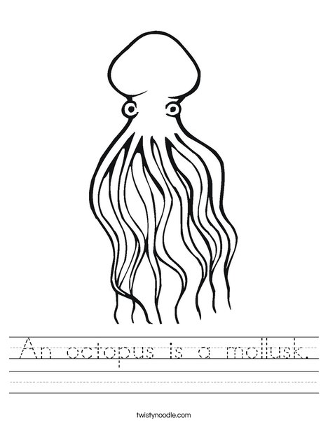 An octopus is a mollusk Worksheet - Twisty Noodle