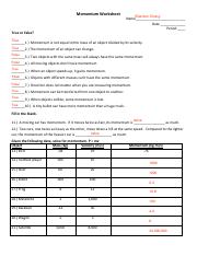 Momentum Worksheet Practice Problems.pdf - Momentum Worksheet ...