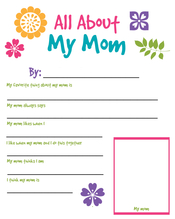 I love my mother Worksheet - Twisty Noodle