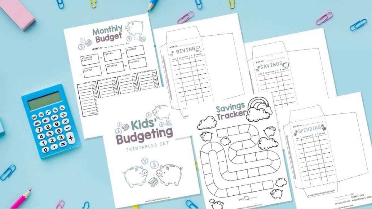 money management worksheet for kids